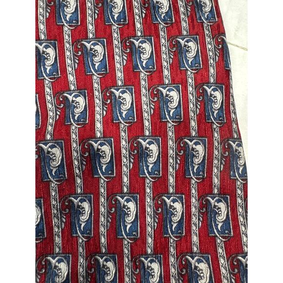 Jimmy V Mens Silk Neck Tie The V Foundation By Stonehenge Collection - Picture 2 of 5